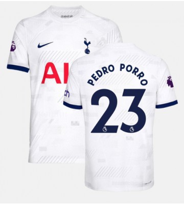 Maillot de foot Tottenham Hotspur Pedro Porro #23 Domicile 2023-24 Manches Courte